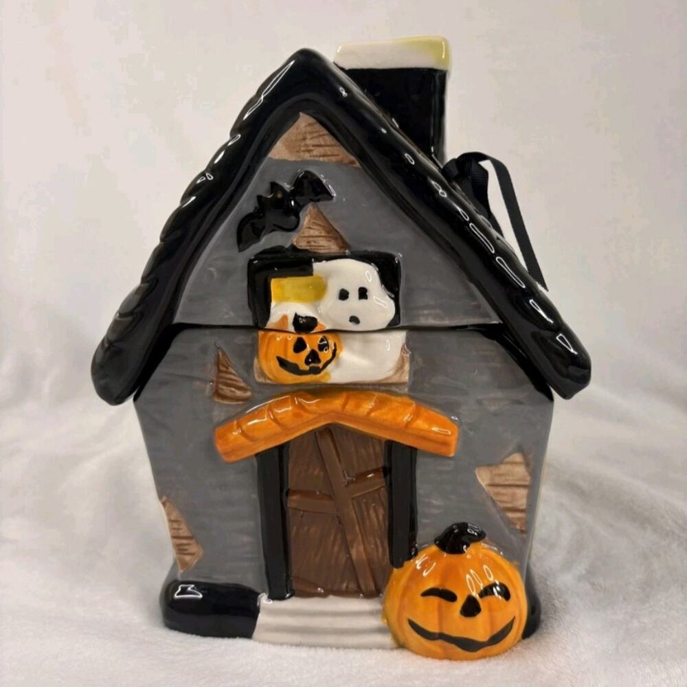 Potter's Studio Halloween Haunted House Cookie Jar
